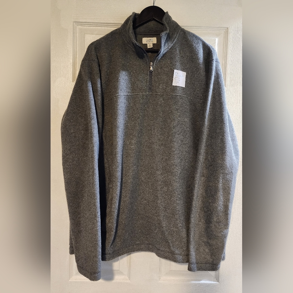 Mens fleece 3/4 zip